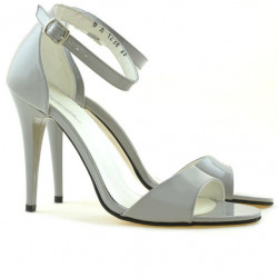 Sandalias de mujer 1238 charol gris claro