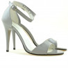 Sandalias de mujer 1238 charol gris claro