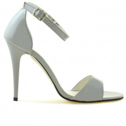 Sandalias de mujer 1238 charol gris claro