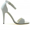 Sandalias de mujer 1238 charol gris claro