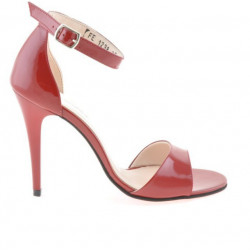 Sandalias de mujer 1238 charol rojo