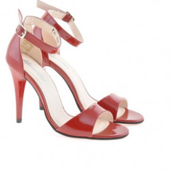 Sandalias de mujer 1238 charol rojo