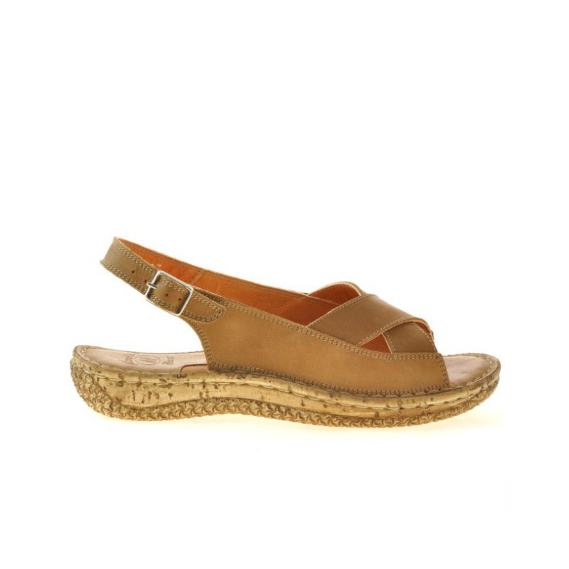 Sandalias de mujer 507 marrón encerado