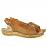 Sandalias de mujer 507 marrón encerado