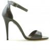 Sandalias de mujer 1238 charol marrón nácar