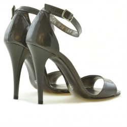 Sandalias de mujer 1238 charol marrón nácar