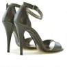 Sandalias de mujer 1238 charol marrón nácar