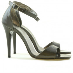 Sandalias de mujer 1238 charol marrón nácar