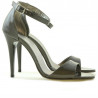 Sandalias de mujer 1238 charol marrón nácar
