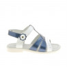 Sandalias para niños pequeños 18c charol índigo+blanco