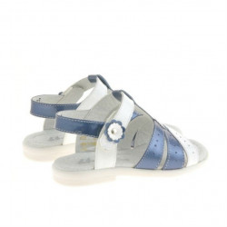 Sandalias para niños pequeños 18c charol índigo+blanco