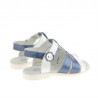 Sandalias para niños pequeños 18c charol índigo+blanco