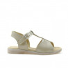 Sandalias para niños pequeños 40c charol beige