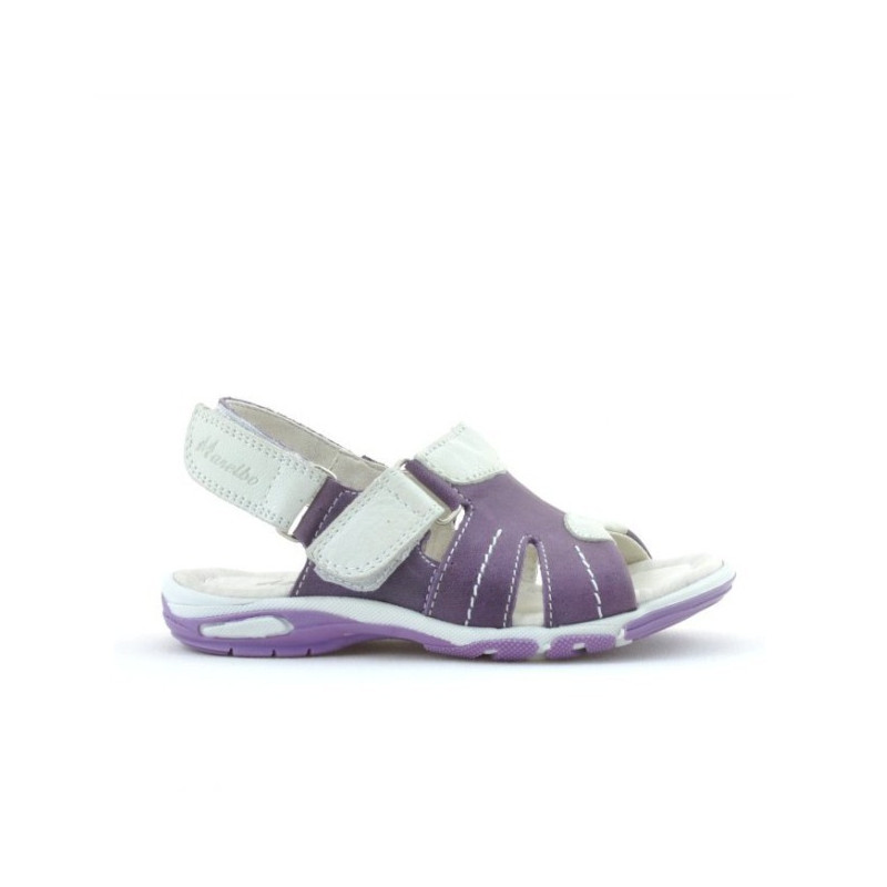 Sandalias para niños pequeños 41c morado+blanco