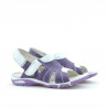Sandalias para niños pequeños 41c morado+blanco