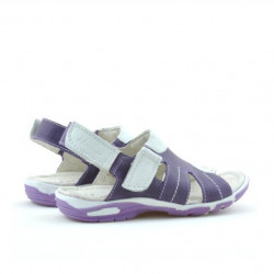 Sandalias para niños pequeños 41c morado+blanco