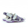 Sandalias para niños pequeños 41c morado+blanco