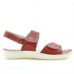 Sandalias mujer 518 rojo