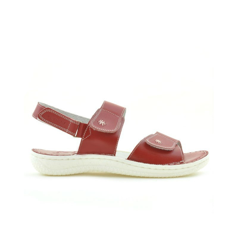 Sandalias mujer 518 rojo