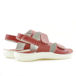 Sandalias mujer 518 rojo