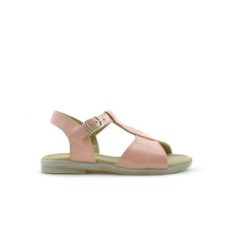Sandalias para niños pequeños 40c charol rosa