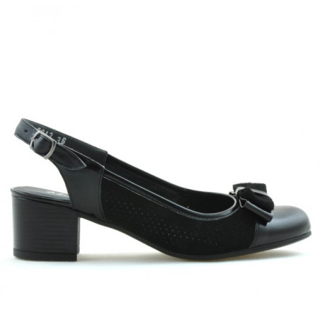 Sandalias de mujer 5013 charol negro combinado