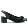 Sandalias de mujer 5013 charol negro combinado