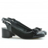 Sandalias de mujer 5013 charol negro combinado