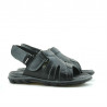 Sandalias niños pequeños 41c negro+gris