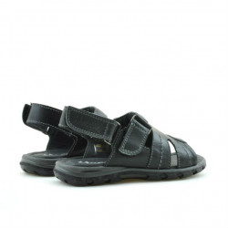Sandalias niños pequeños 41c negro+gris