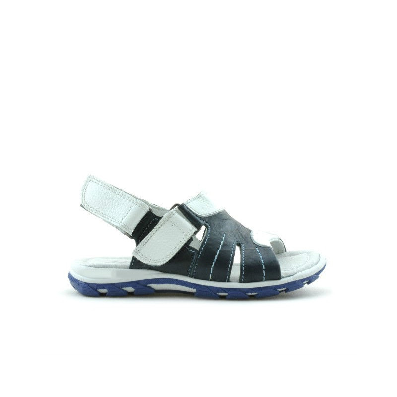Sandalias para niños pequeños 41c índigo+blanco