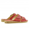 Sandalias mujer 510 rojo coral