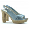 Sandalias de mujer 597 azul celeste de ante