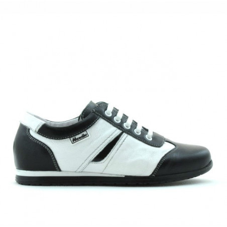 Zapatos para niños 136 negro+blanco