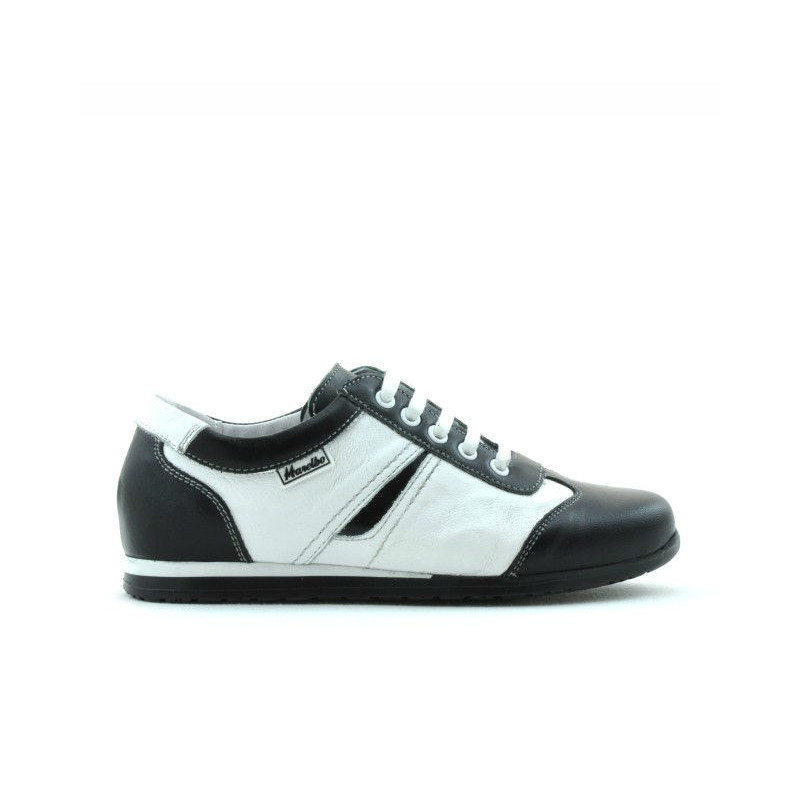 Zapatos para niños 136 negro+blanco