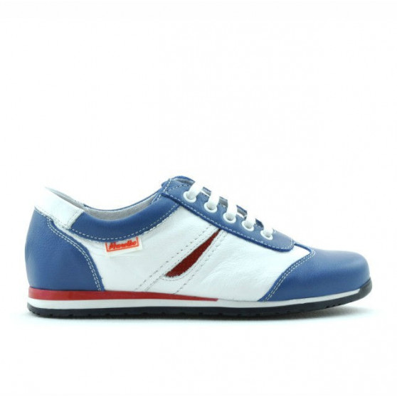 Zapatos para niños 136 azul+blanco
