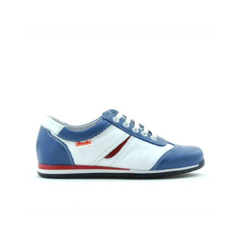 Zapatos para niños 136 azul+blanco