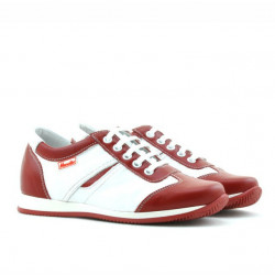 Zapatos para niños 136 rojo+blanco