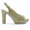 Sandalias de dama 597 arena velur