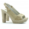 Sandalias de dama 597 arena velur