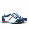 Zapatos para niños 136 índigo velur+blanco