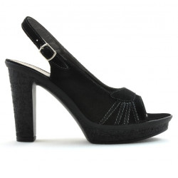 Sandalias de mujer 597 negro ante
