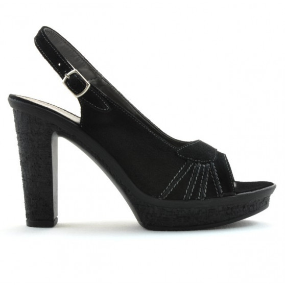 Sandalias de mujer 597 negro ante