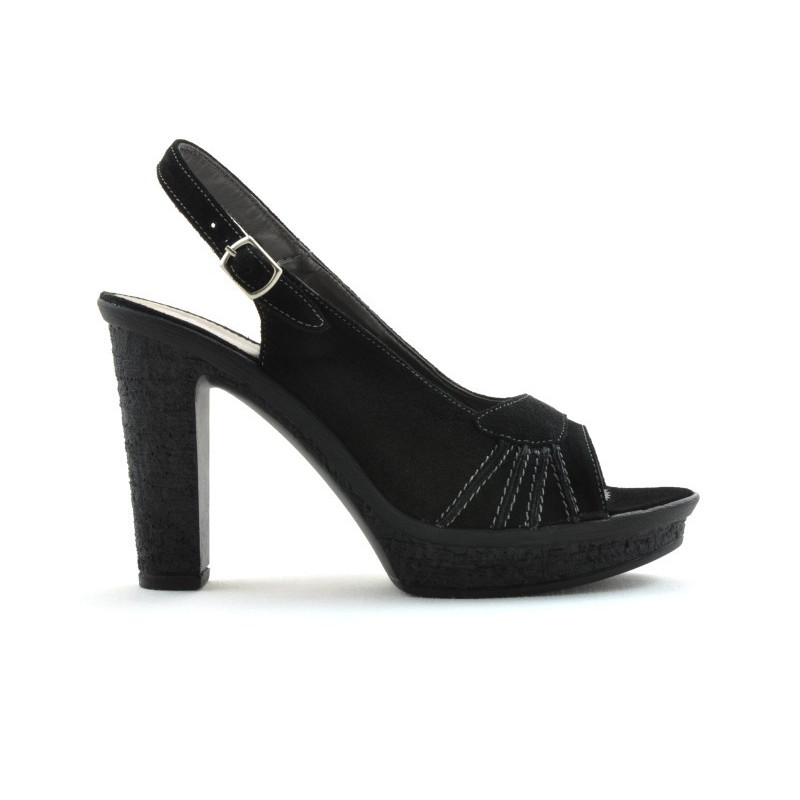 Sandalias de mujer 597 negro ante
