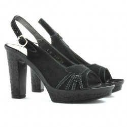 Sandalias de mujer 597 negro ante