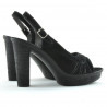 Sandalias de mujer 597 negro ante