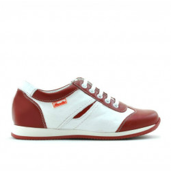 Zapatos para niños 136 rojo+blanco