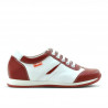 Zapatos para niños 136 rojo+blanco