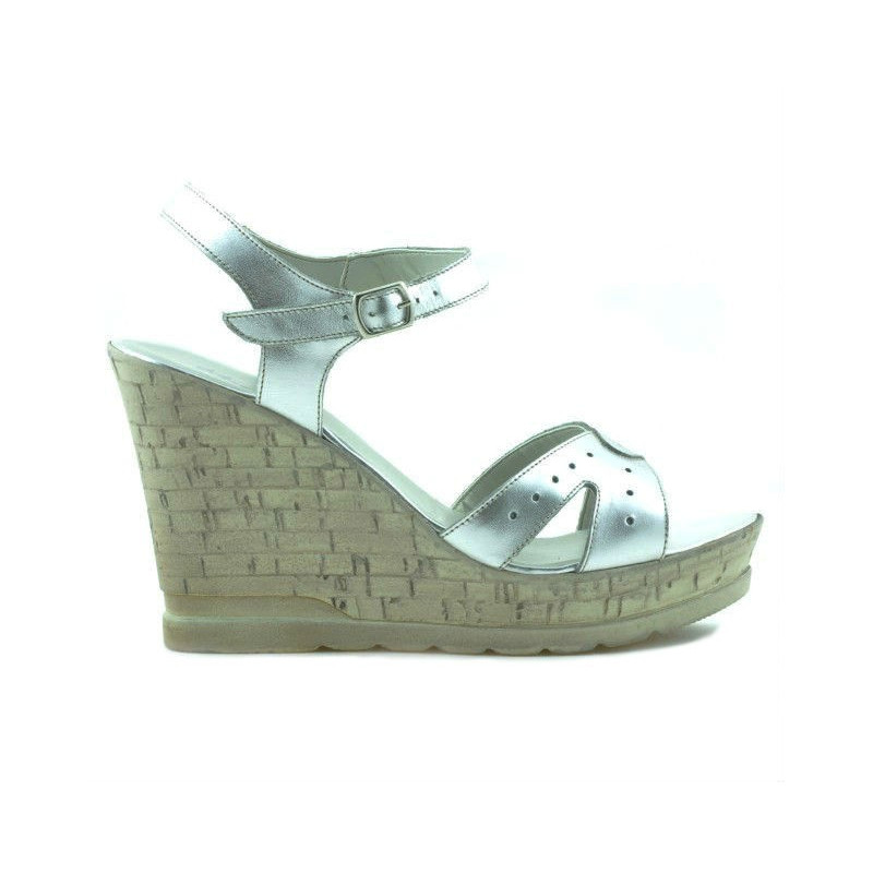 Sandalias mujer 5021 plateadas