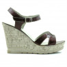 Sandalias mujer 5021 charol burdeos